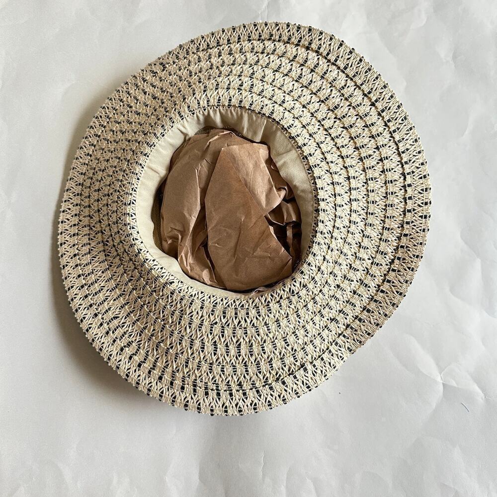 👉 Four Buttons San Diego Hat Co Women’s Aduit One Size Natural Black for Summer - Picture 5 of 5